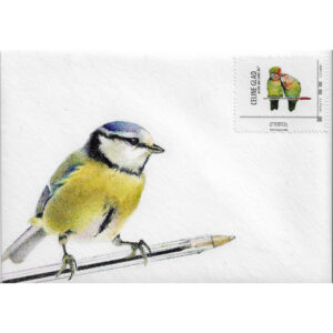 Dessin original sur enveloppe prete à poster