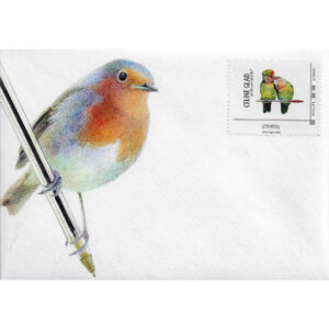 oiseau aux stylos Bic, dessin de Céline Glad